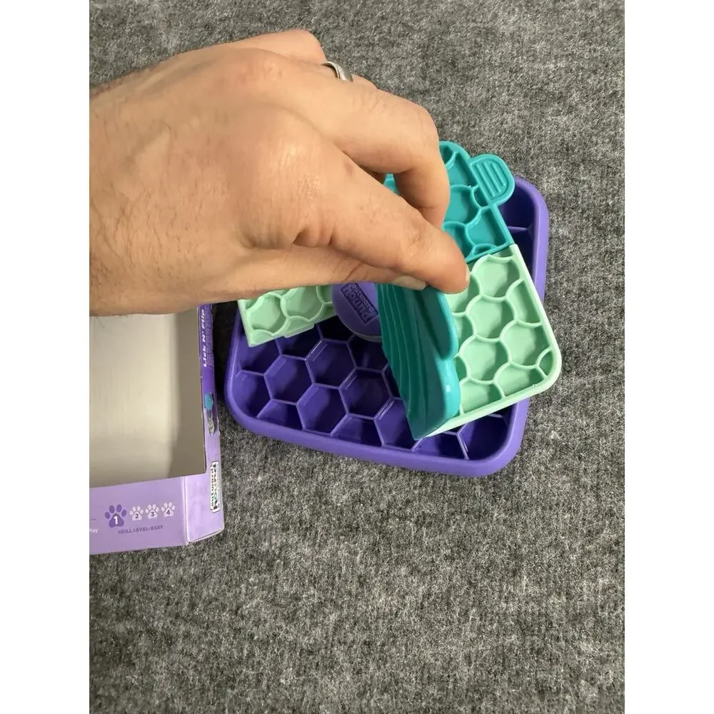 Outward Hound Nina Ottosson Lick N Flip Dog Feeder Puzzle Toy Treats N33